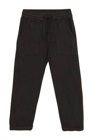 regular casual broek donkerbruin