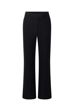 straight casual broek zwart