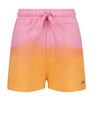 relaxed sweatshort roze/oranje