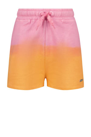 relaxed sweatshort roze/oranje