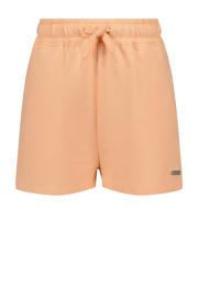 thumbnail: Oranje meisjes Vingino loose sweatshort met elastische tailleband met koord en effen