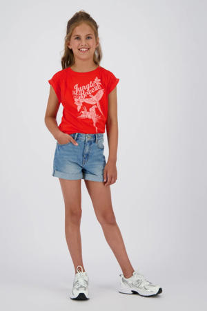 denim short medium blue denim