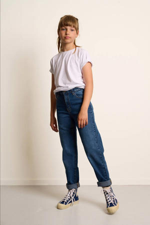 tapered straight leg jeans blauw