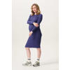 Noppies maternity zwangerschaps midi jurk fijn gebreid blauw
