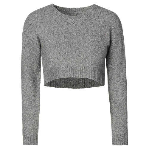 Noppies maternity zwangerschaps trui grijs fijn gebreid Dames Polyester Ronde hals