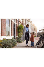 thumbnail: Noppies maternity zwangerschaps cropped trui blauw gebreid