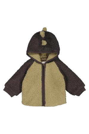 teddy jas Rawrsome olijfgroen/bruin