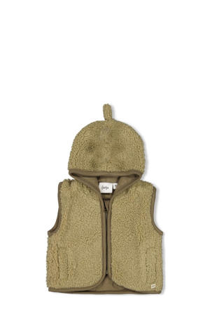 teddy bodywarmer Rawrsome olijfgroen