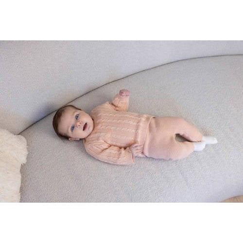 Feetje regular babybroek The Knits zalm Roze Meisjes Katoen Effen