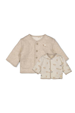 reversible jas beige