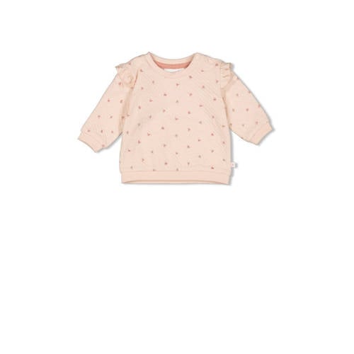 Feetje sweater roze Meisjes Katoen Ronde hals Bloemen