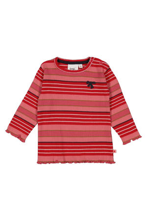 longsleeve Queen of Hearts roze/rood
