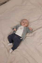 thumbnail: Feetje regular babybroek Narwal blauw