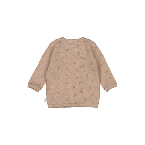 Feetje overslag longsleeve Fall Favorites bruin Jongens Katoen Ronde hals