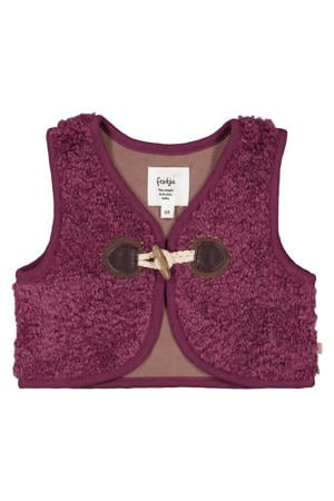 teddy gilet Better Together paars