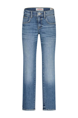 regular waist regular fit jeans medium blue denim
