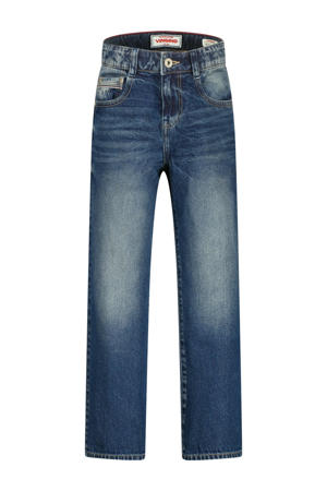 relaxed loose fit jeans dark blue denim