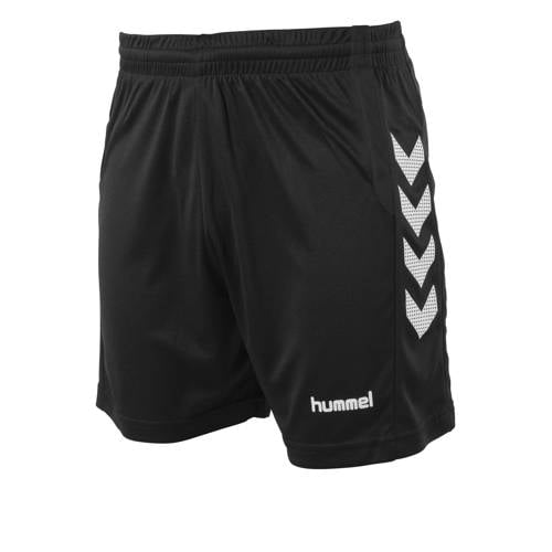 hummel sportshort zwart/wit Sportbroek Jongens/Meisjes Polyester - maat 140 afbeelding