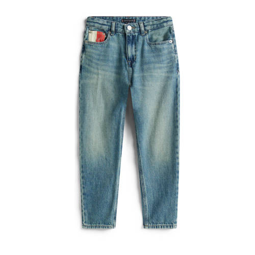 Tommy Hilfiger straight leg jeans medium blue denim Blauw Jongens Katoen