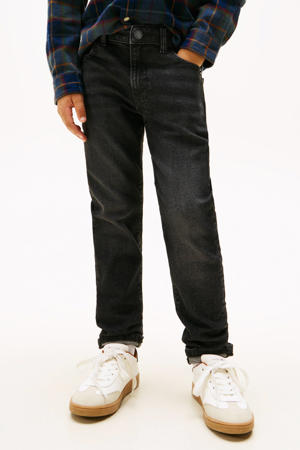 straight leg jeans black denim
