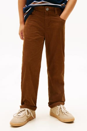 corduroy baggy casual broek bruin