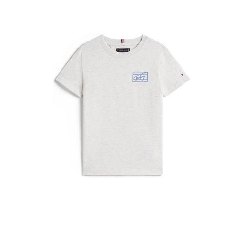 Tommy Hilfiger T-shirt grijs melange Jongens Katoen - maat 176 afbeelding
