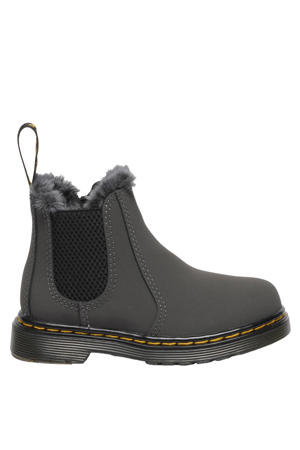 2976 Leonore gevoerde suède enkelboots Gunmetal Soho Buck