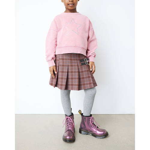Dr. Martens 1460 J leren veterboots Copper Pink Roze Meisjes Leer Effen - maat 35 afbeelding