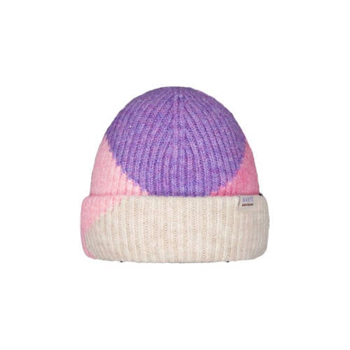 Barts gebreide muts paars Meisjes Polyester Meerkleurig
