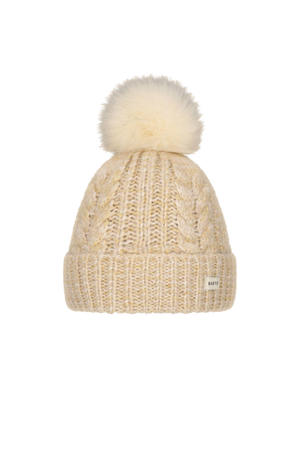 gebreide muts beige
