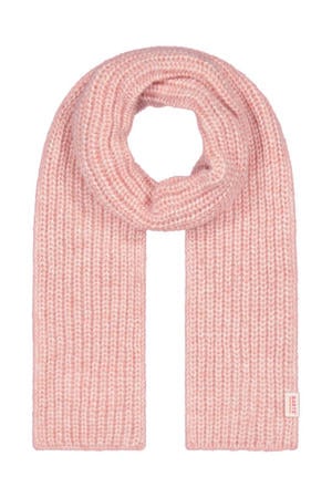 gebreide sjaal roze