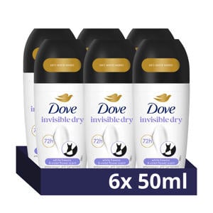 Invisible Dry Anti-Transpirant Deodorant Roller - 6 x 50 ml