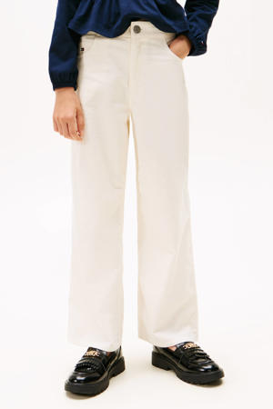 corduroy casual broek ecru