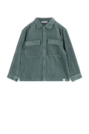corduroy overhemd blauw