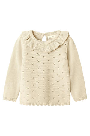 trui beige fijn gebreid