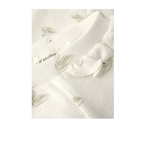 LIL' ATELIER BABY slim legging NBFGAVO offwhite Broek Wit Meisjes Katoen