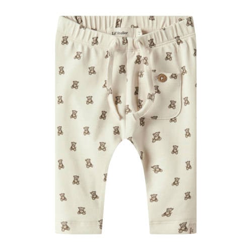 LIL' ATELIER BABY babybroek ecru Jongens/Meisjes Katoen All over print - maat 74 afbeelding