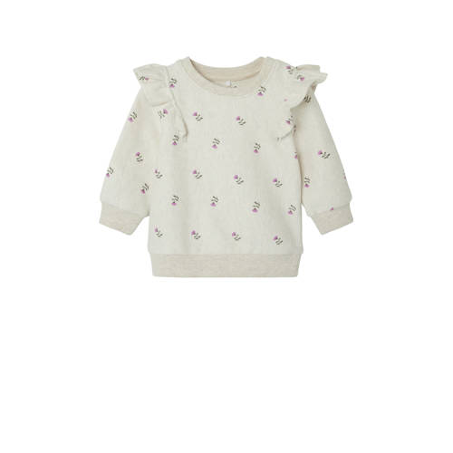 NAME IT BABY sweater ecru Bloemen - maat 74 | Sweater van NAME IT afbeelding