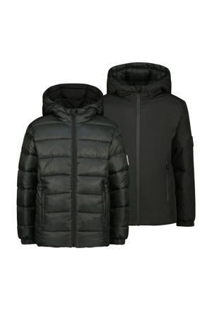 reversible jas donkergroen