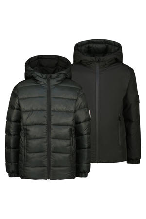 reversible jas donkergroen