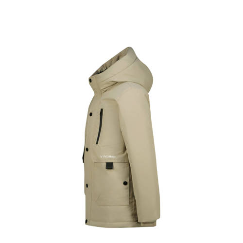 Vingino parka beige Jas Jongens Polyester Capuchon Effen