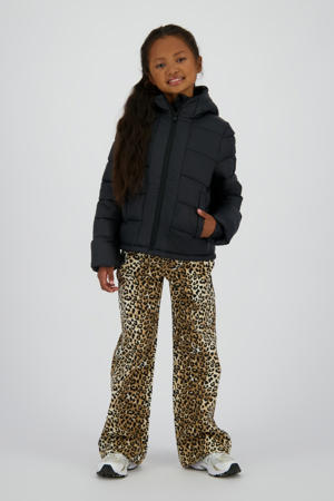 gewatteerde jas zwart