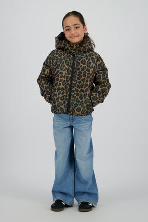 gewatteerde jas bruin