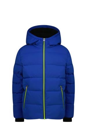 gewatteerde jas blauw