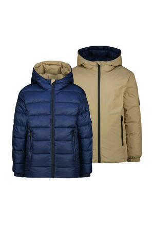 reversible jas donkerblauw