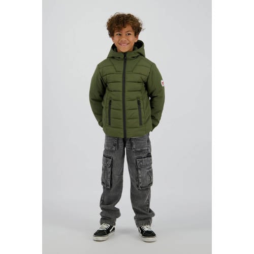 Vingino gewatteerde jas groen Jongens Polyester Capuchon Effen