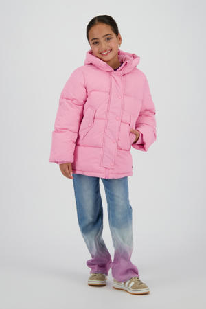 gewatteerde jas roze