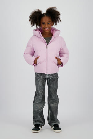 gewatteerde jas roze