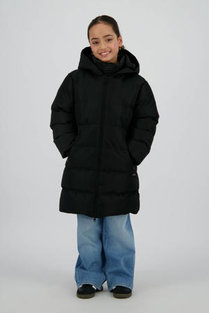 gewatteerde jas zwart