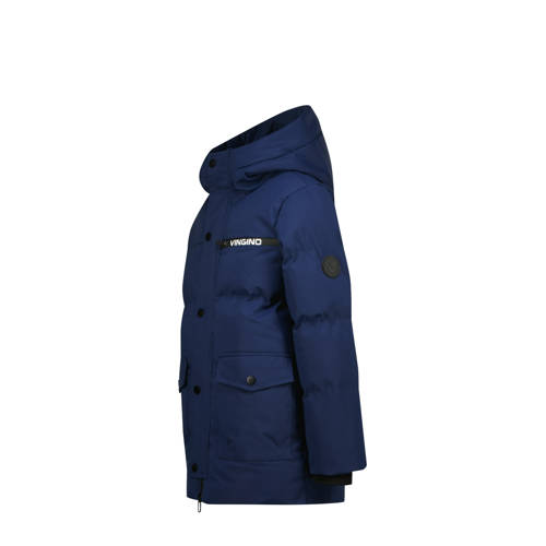 Vingino parka donkerblauw Jas Jongens Polyester Capuchon Effen